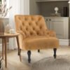 Velvet Gold Armina Accent Chair