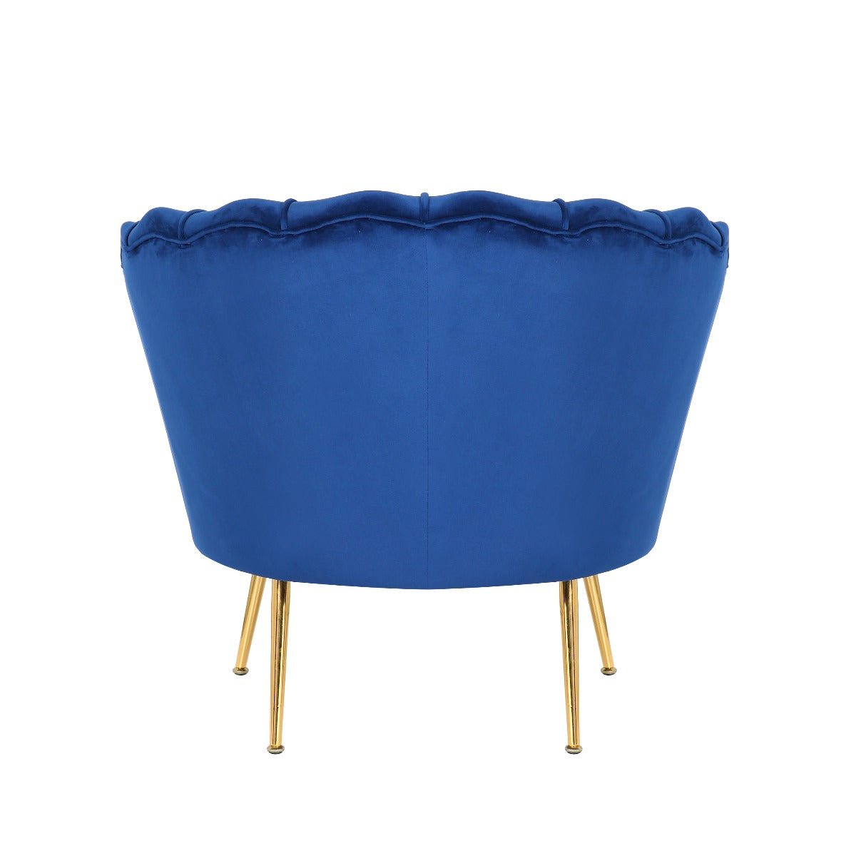 Velvet Blue 1 Seater Accent Sofa DAISY - Image 6