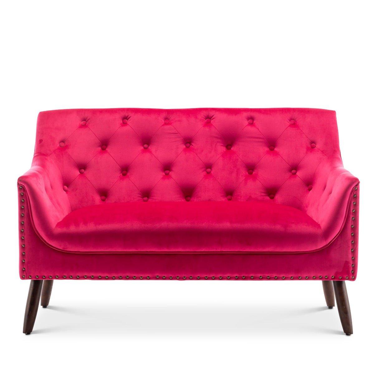 Velvet Pink 2 Seat Franca Accent Chair - Image 2